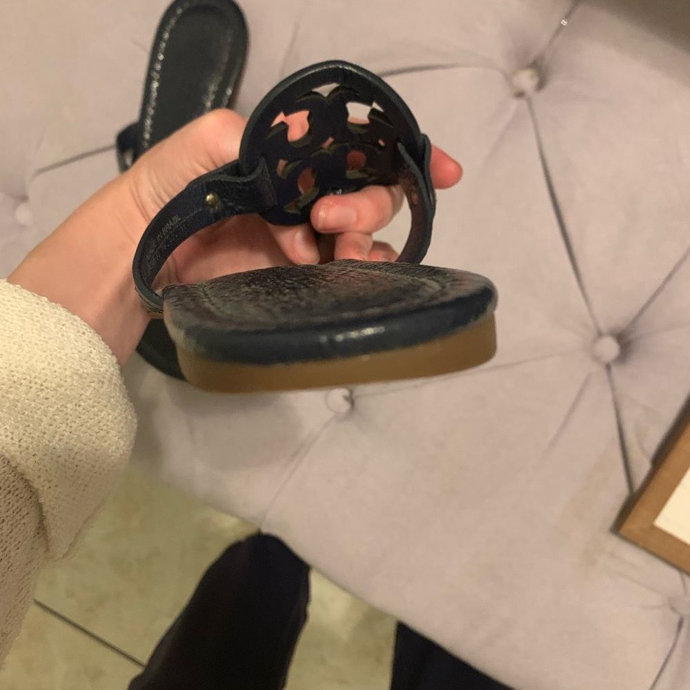 Navy blue Tory Burch millers - Picture 2 of 3